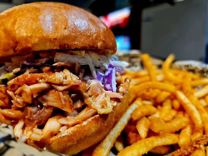 Slow-Smoked Chicken Sandwich