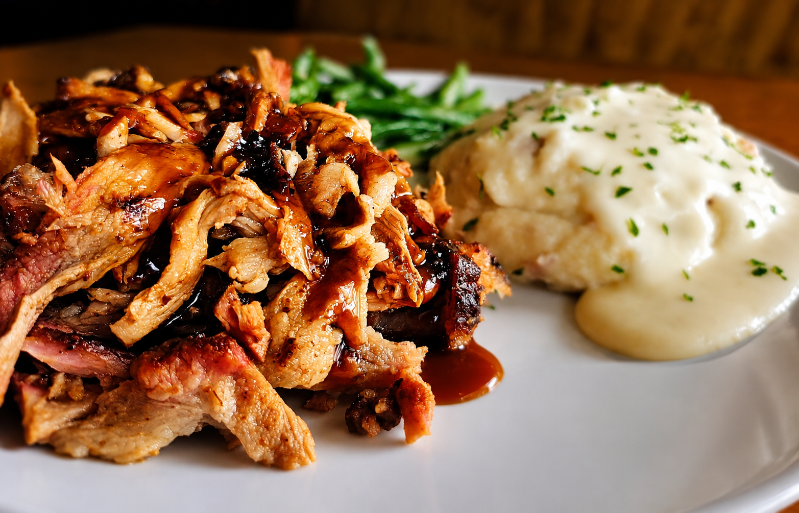 Slow Smoked Pulled Pork Meal