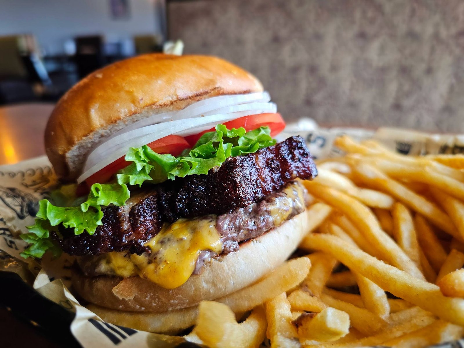 Slow Smoked Pork Belly Burger