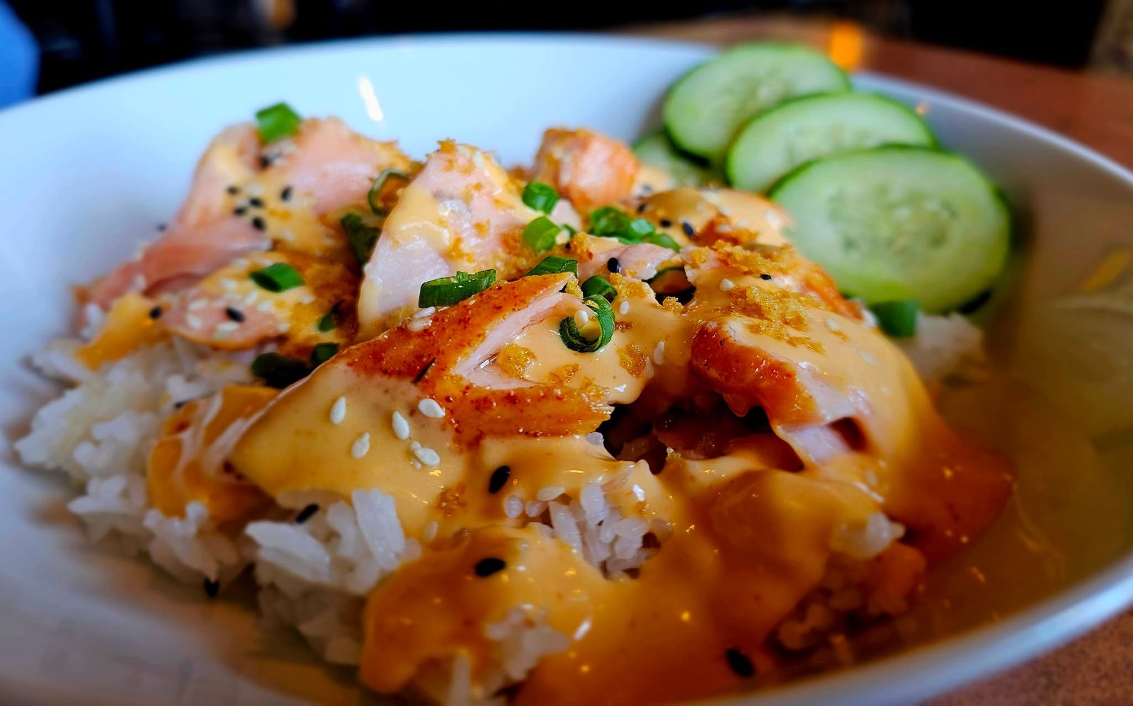 Slow-Smoked Spicy Salmon Bowl