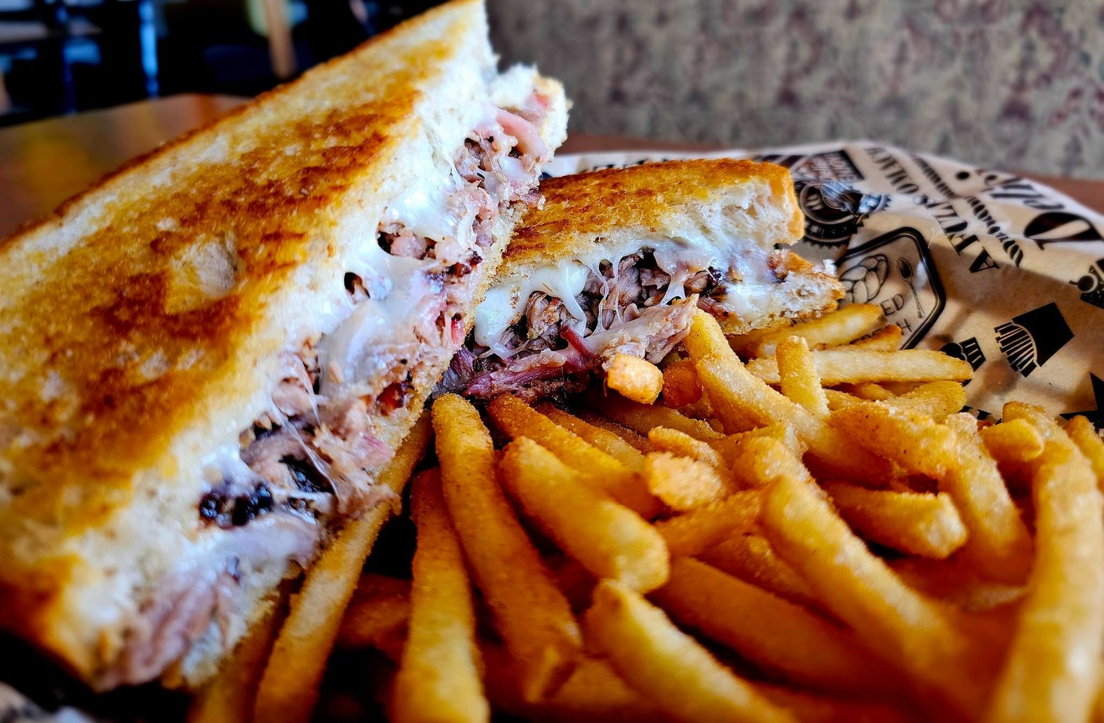 Southwest Slow-Smoked Brisket Grilled Cheese