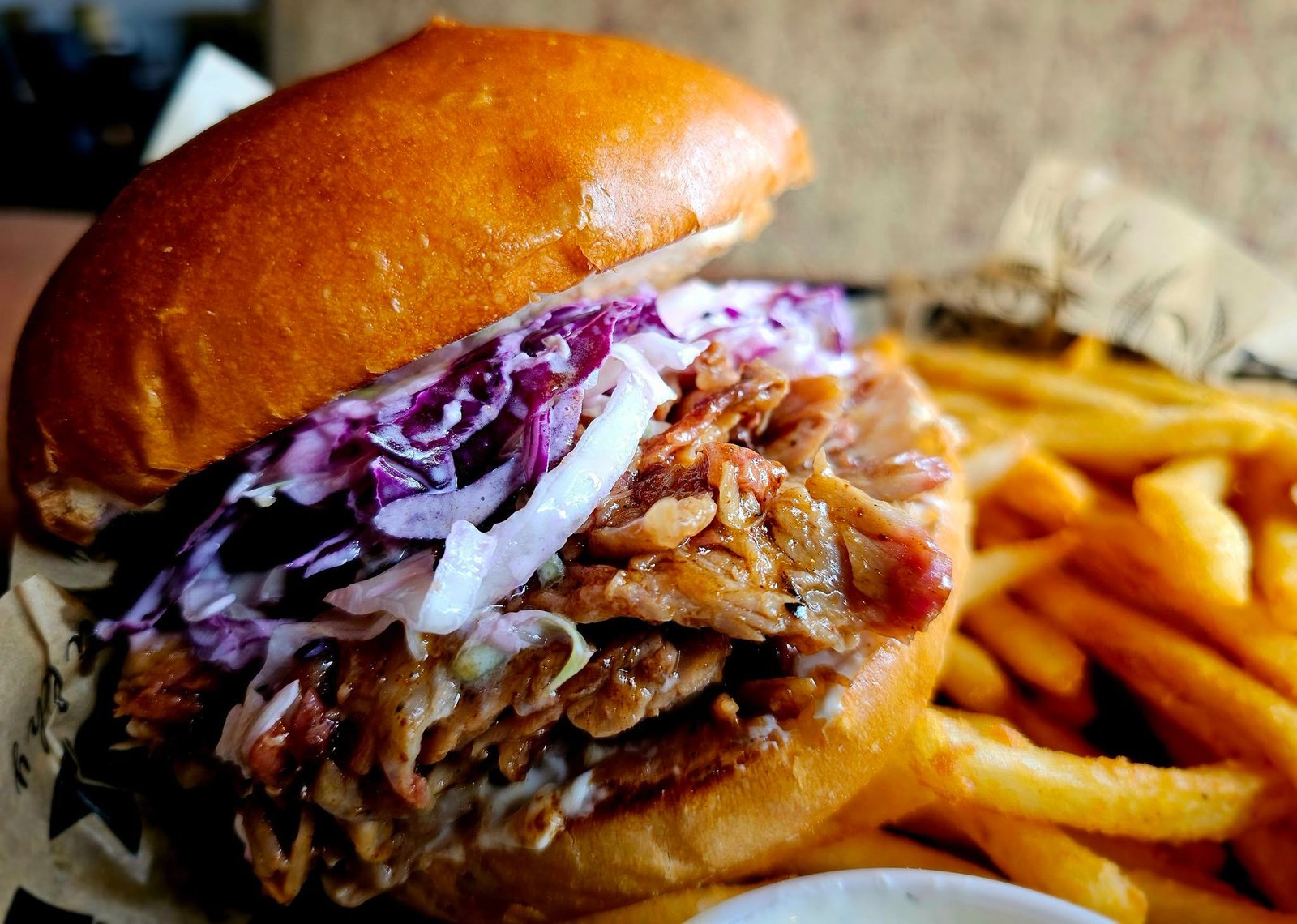 Slow Smoked Boneless Pork Rib Sandwich