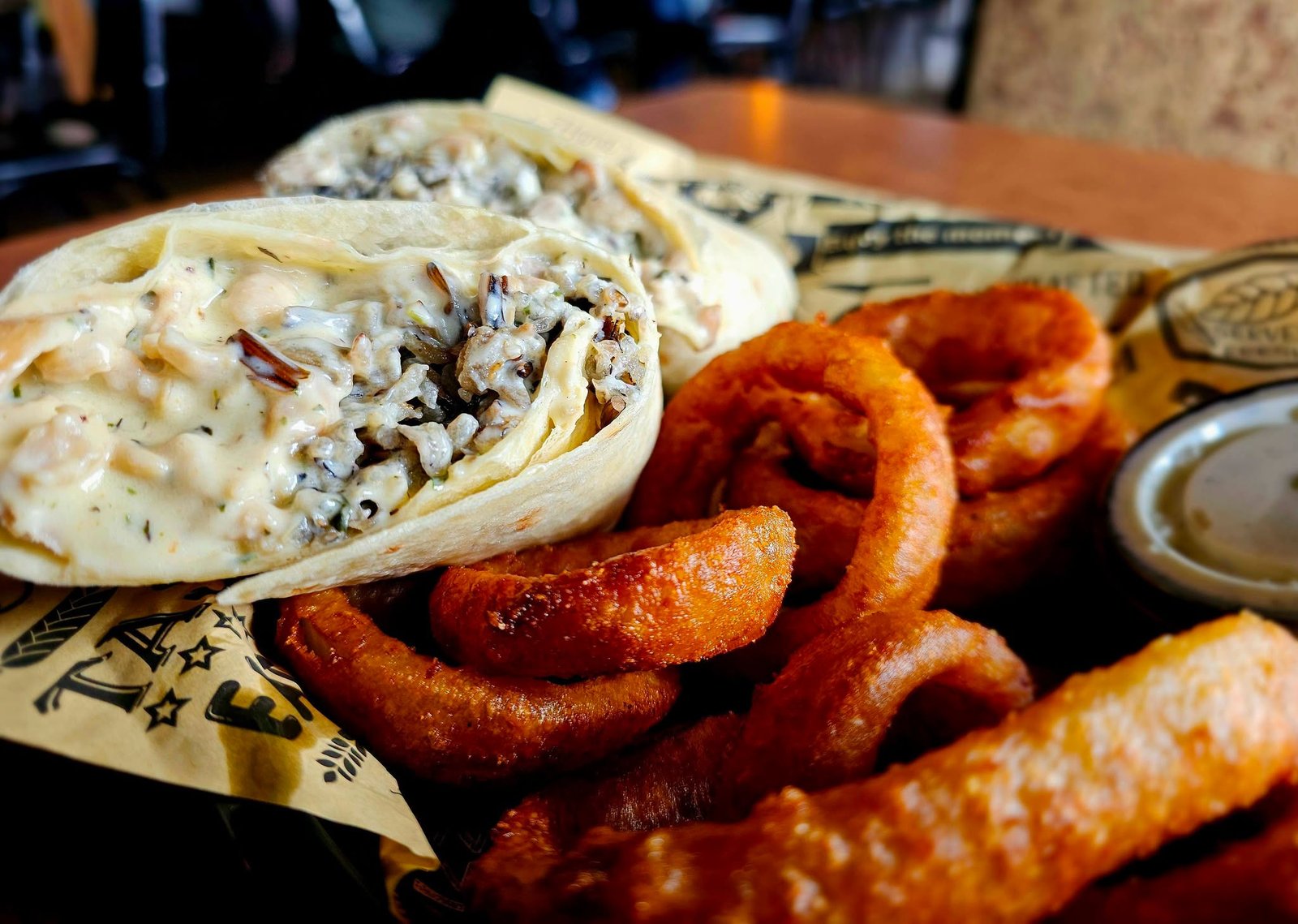 Basil Chicken Rice Wrap — $17.99