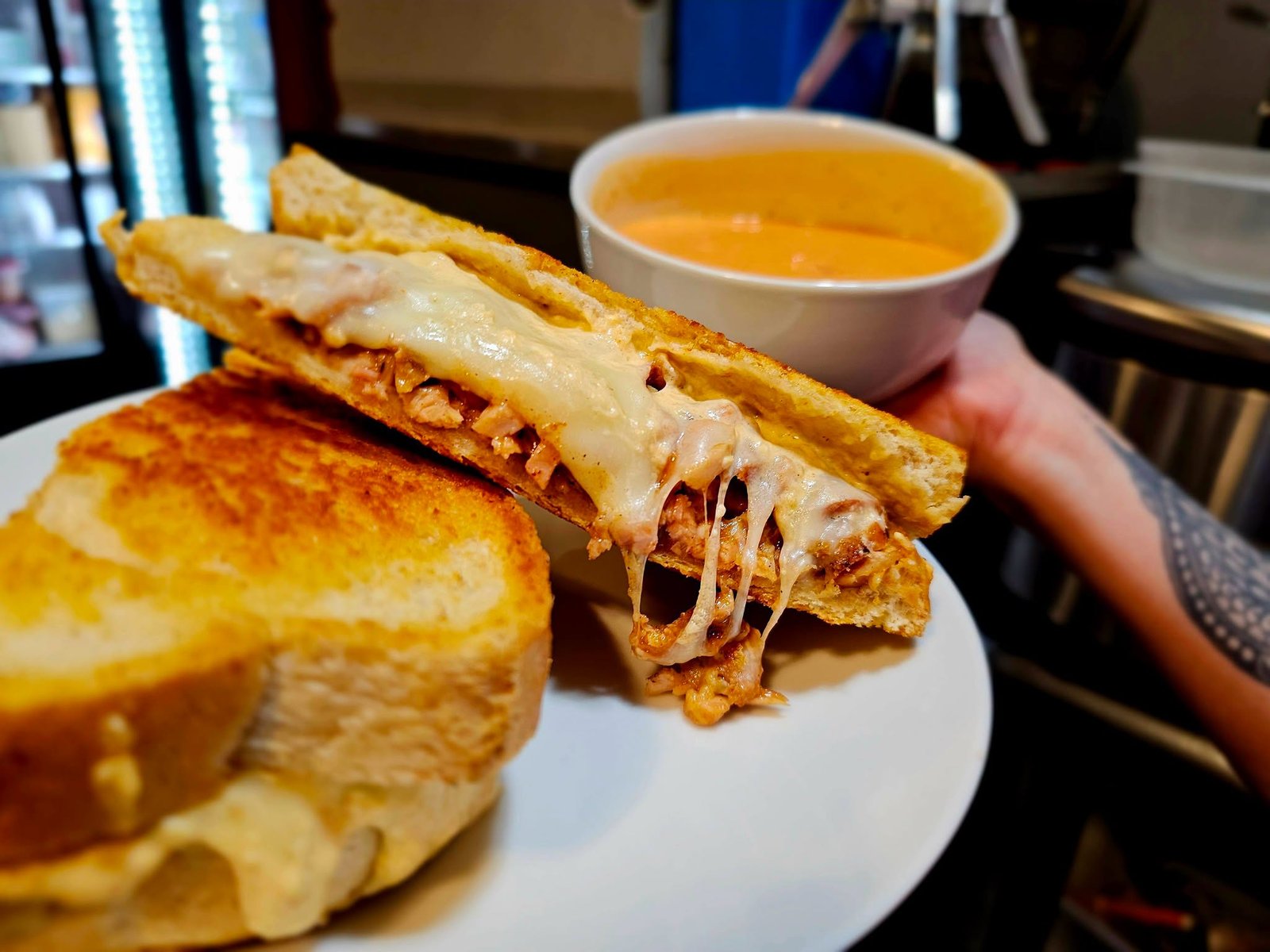 Smoked Bacon Chicken Popper Grilled Cheese Sandwich — $17.99